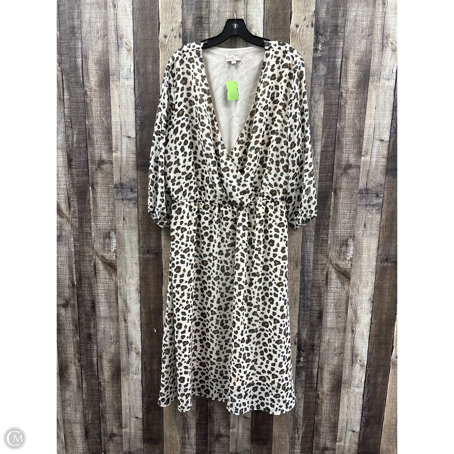 Dress Casual Maxi By Loft In Animal Print, Size: Xxl