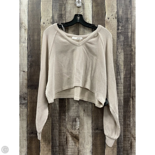 Top Long Sleeve By Altard State In Beige, Size: M