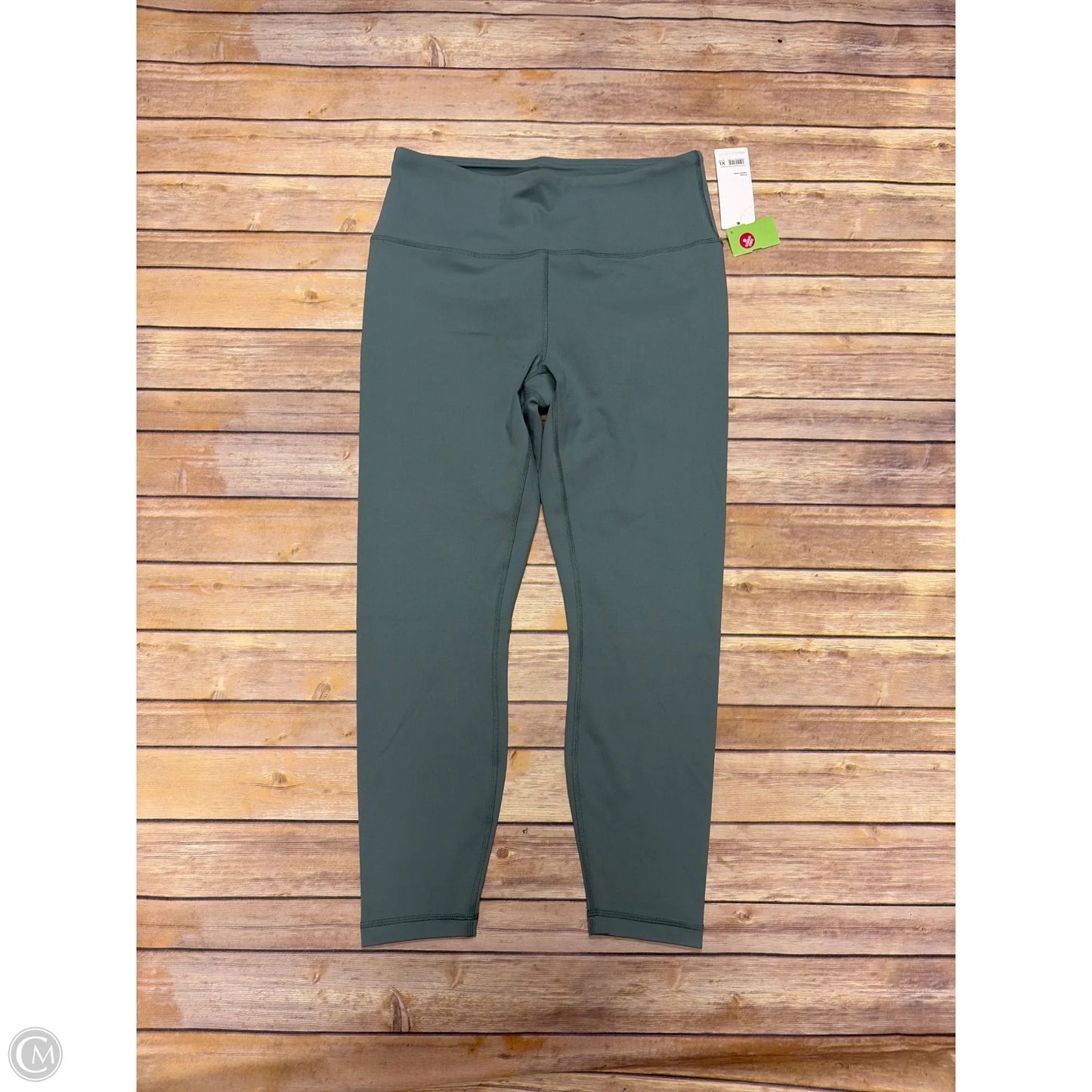 Athletic Leggings By Yogalicious In Green, Size: Xl