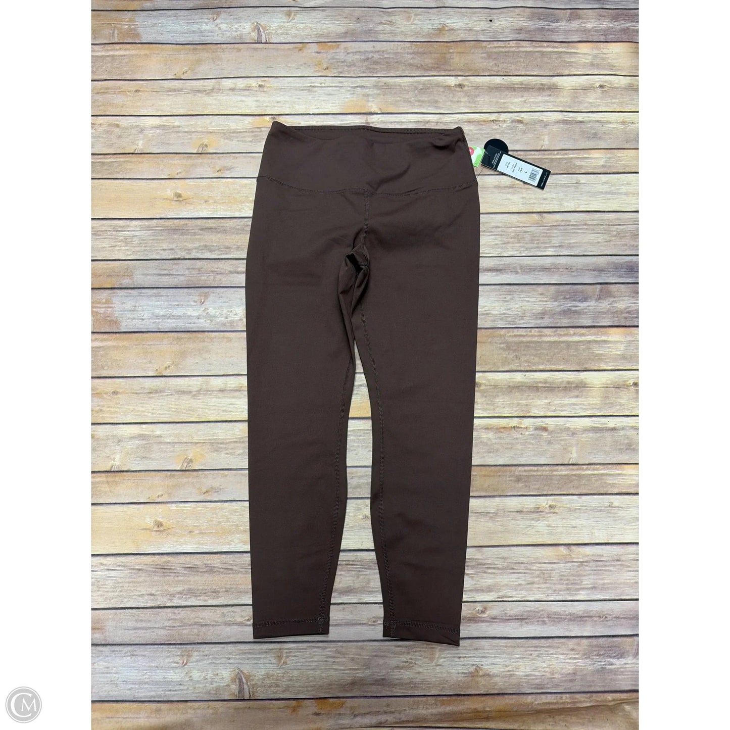 Athletic Leggings By Yogalicious In Brown, Size: L