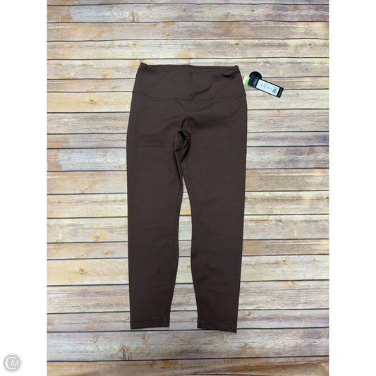 Athletic Leggings By Yogalicious In Brown, Size: L