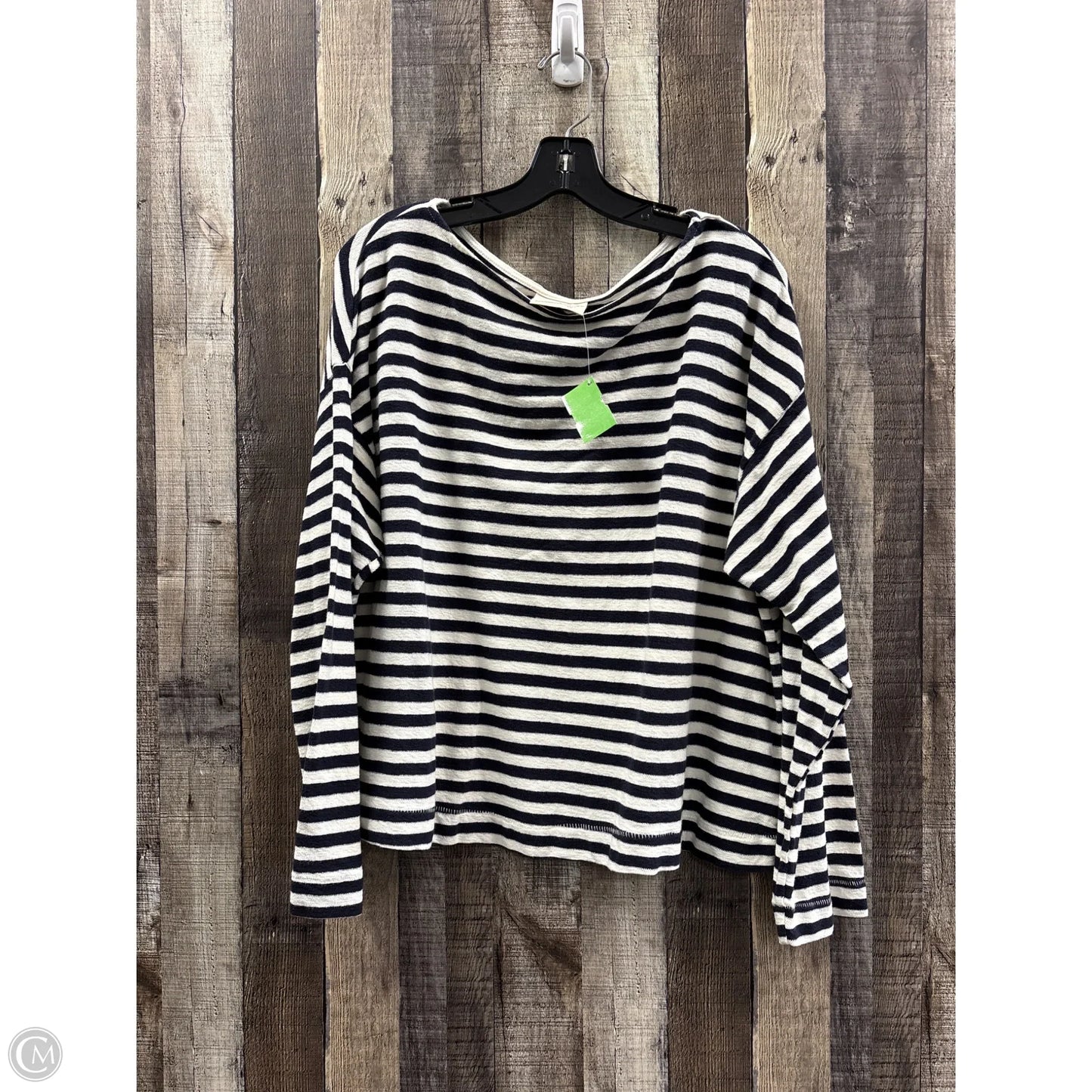 Top Long Sleeve By Universal Thread In Striped Pattern, Size: Xxl