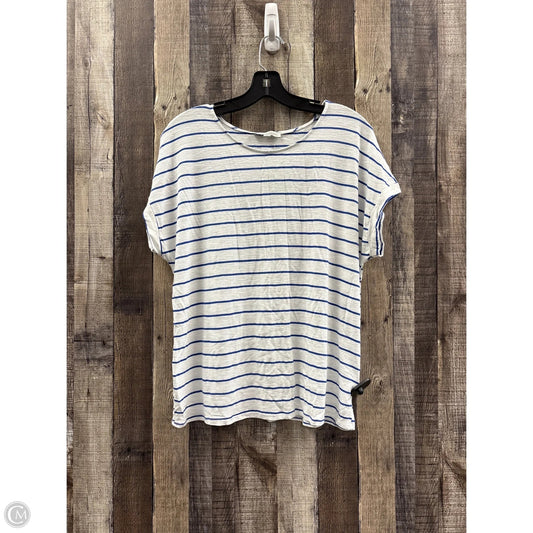 Top Short Sleeve By Green Envelope In Striped Pattern, Size: L