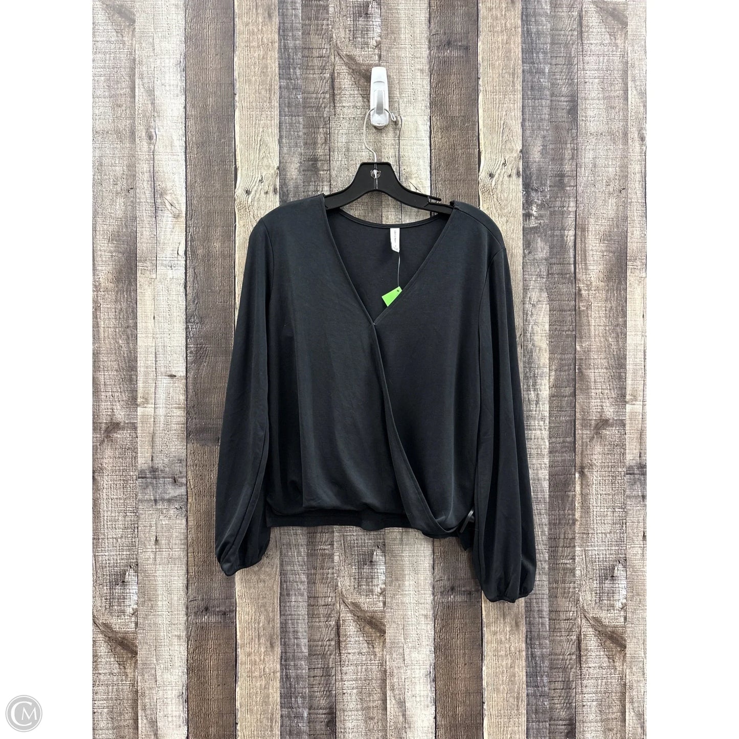 Top Long Sleeve By Gentle Fawn In Black, Size: S