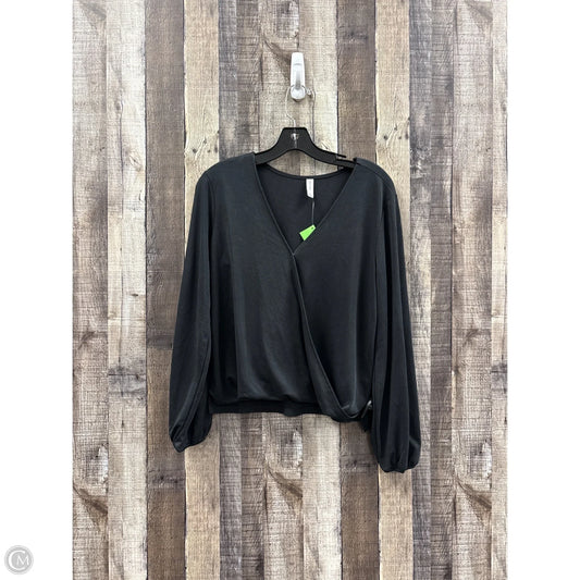 Top Long Sleeve By Gentle Fawn In Black, Size: S
