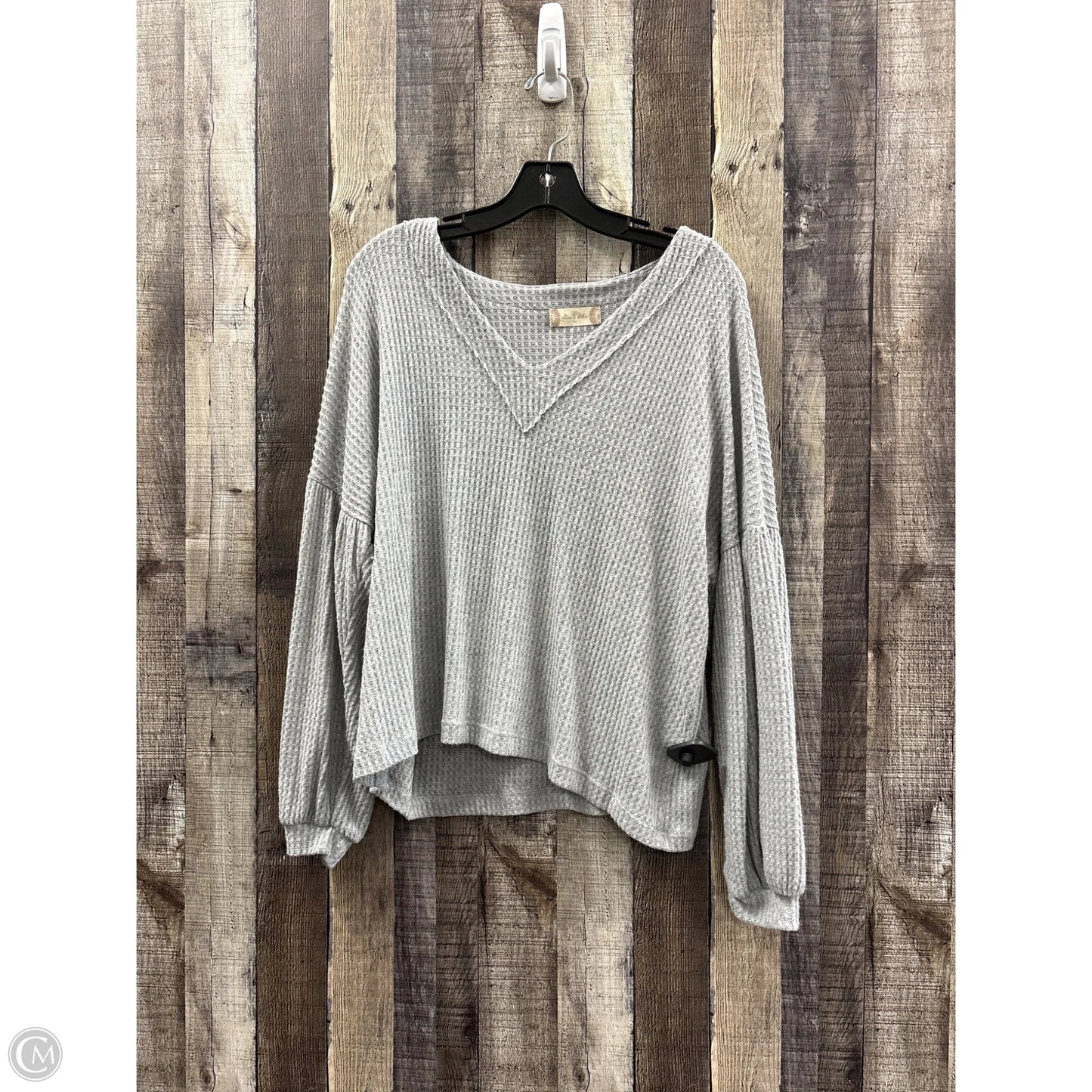 Top Long Sleeve By Altard State In Grey, Size: M