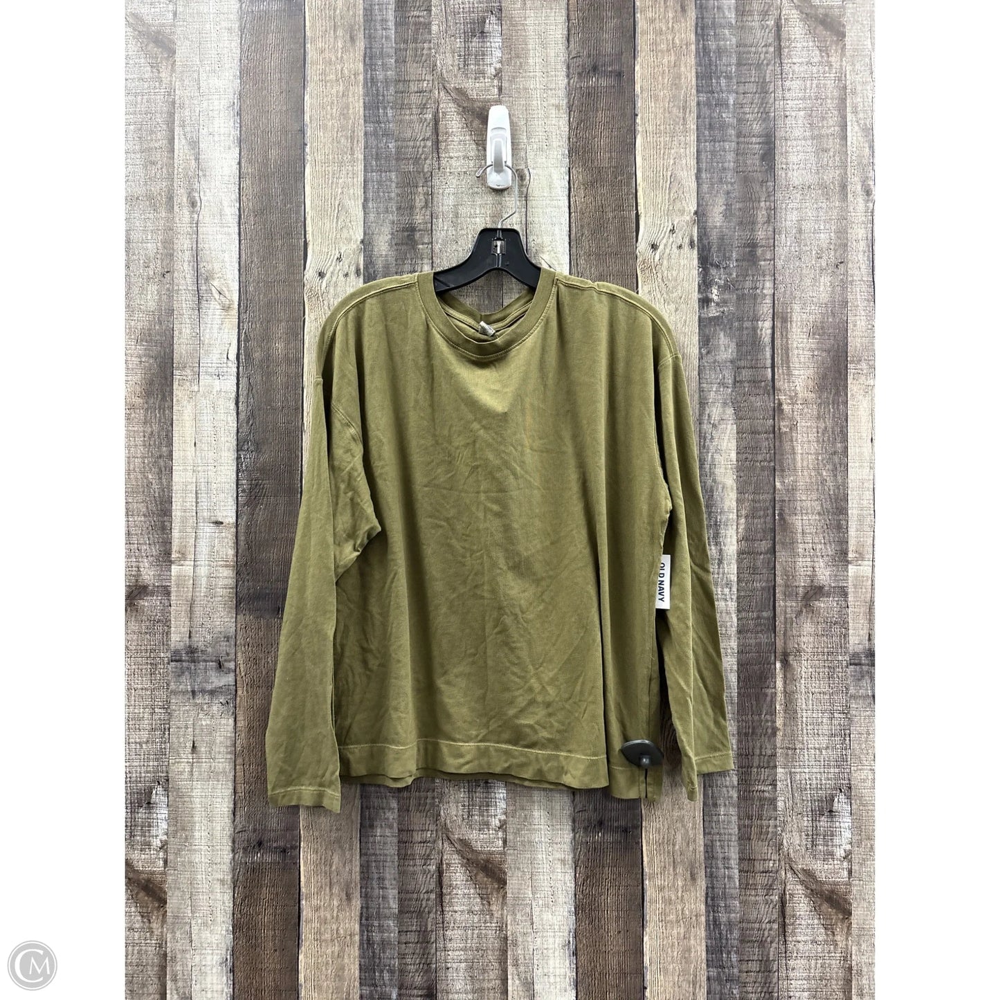 Top Long Sleeve Basic By Old Navy In Green, Size: L