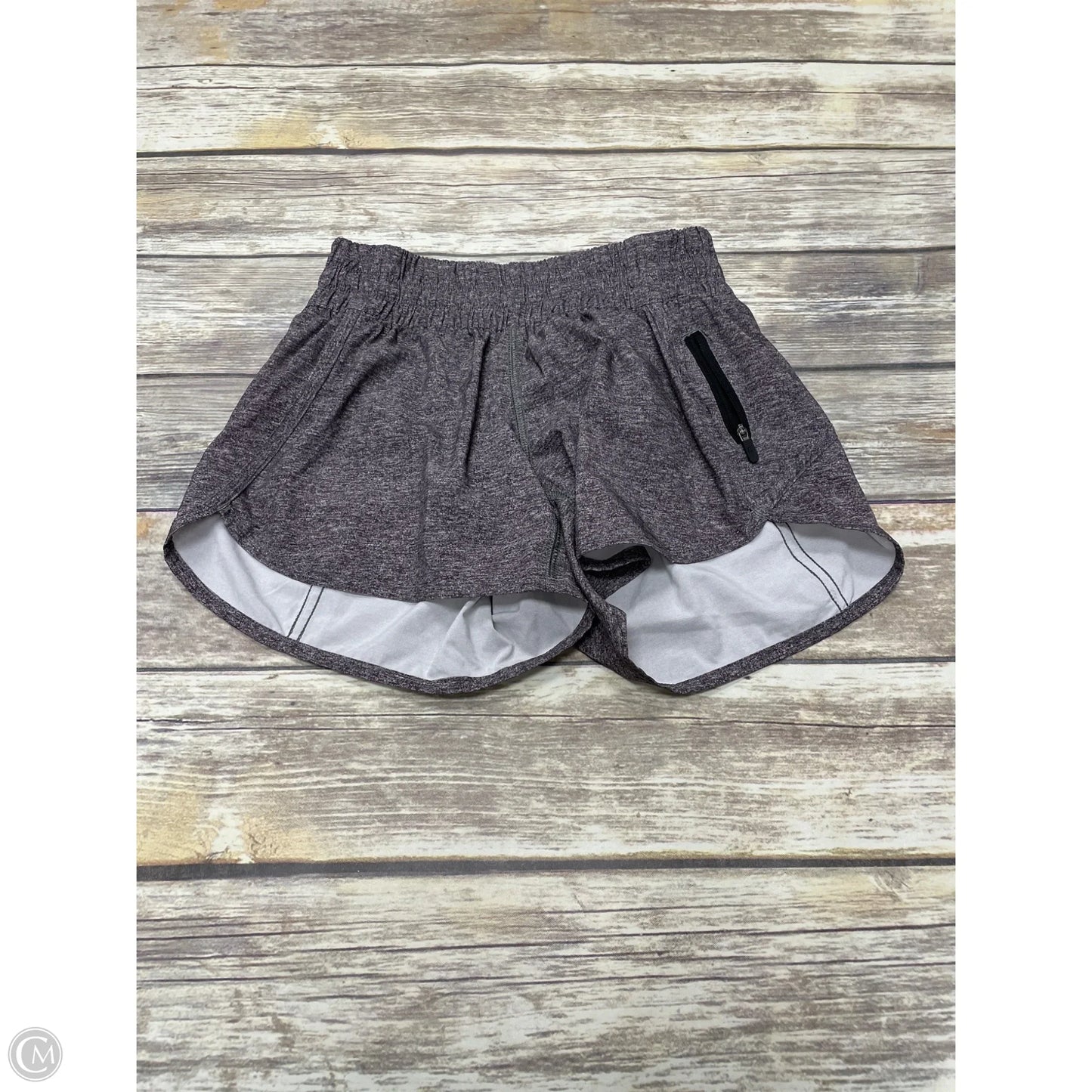 Athletic Shorts By Lululemon In Grey, Size: 4