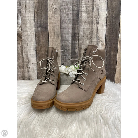 Boots Ankle Heels By Timberland In Taupe, Size: 10