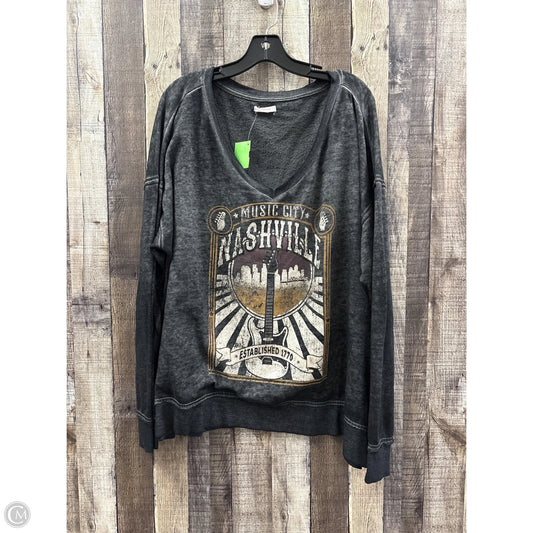 Top Long Sleeve By Maurices In Black, Size: 2x