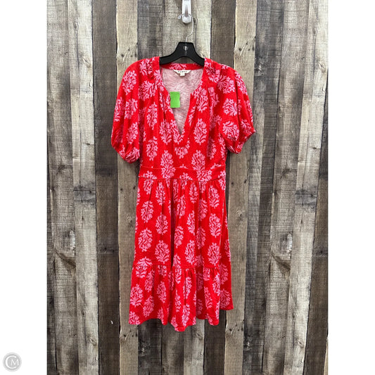Dress Casual Short By Boden In Pink & Red, Size: S