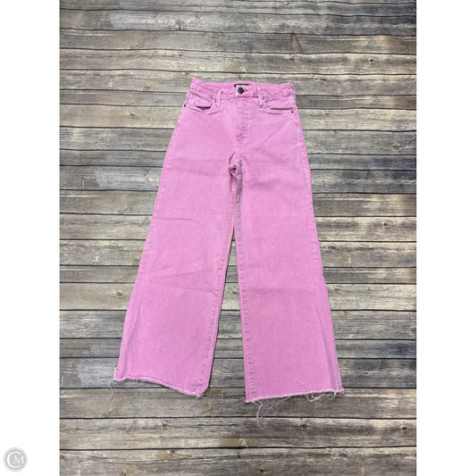 Jeans Wide Leg By Kut In Pink Denim, Size: 0