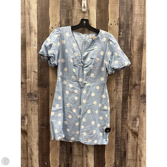Dress Casual Short By Loft In Blue & White, Size: S