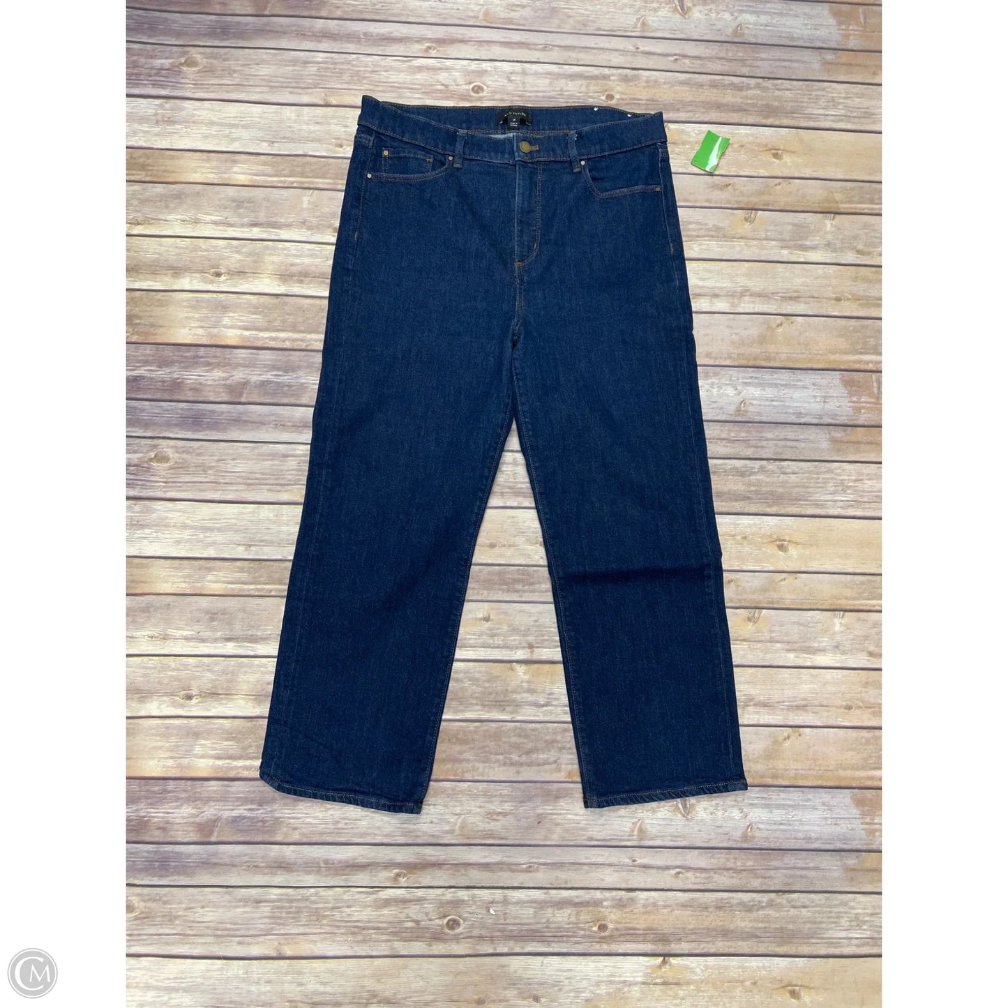 Jeans Straight By Ann Taylor In Blue Denim, Size: 12p