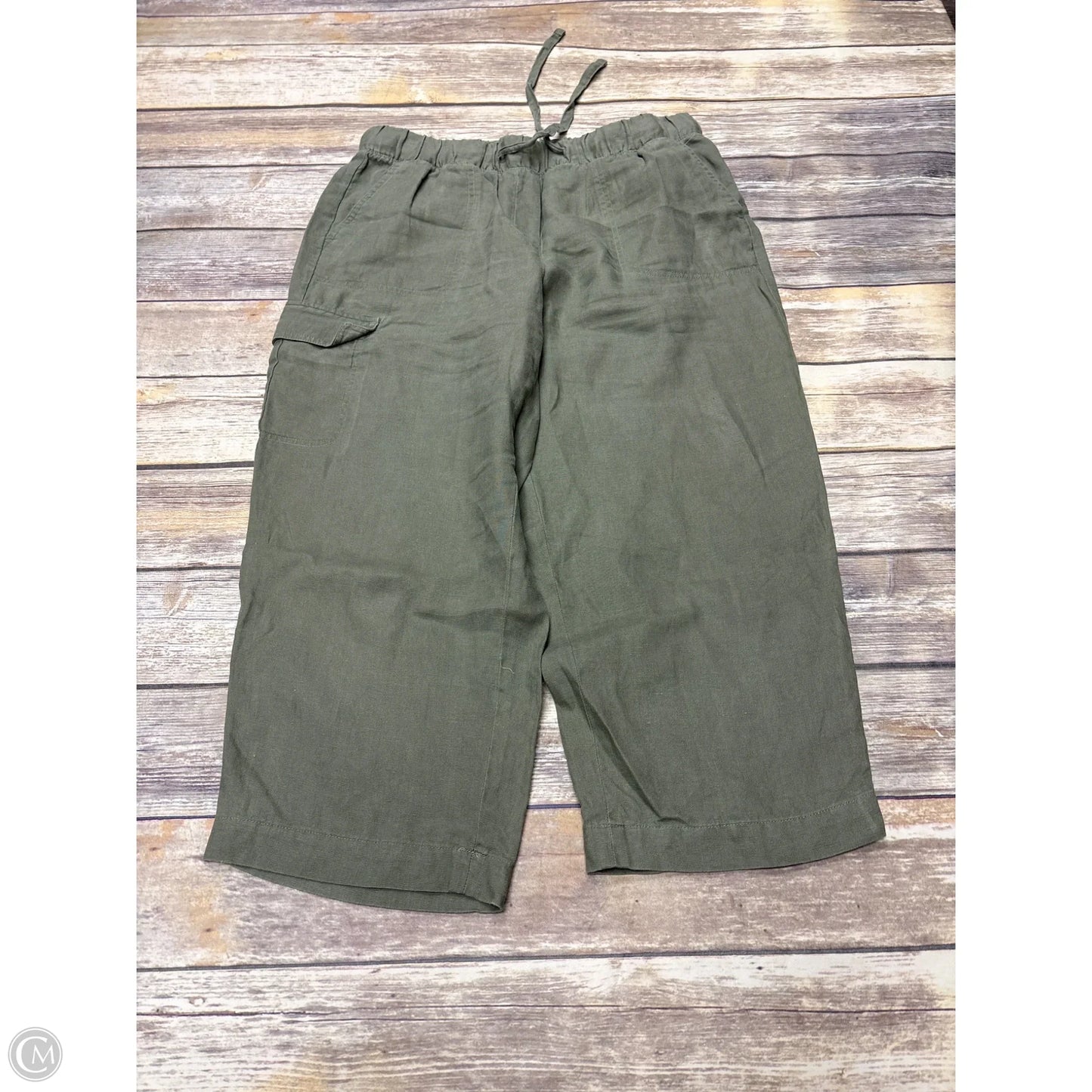 Pants Wide Leg By Talbots In Green, Size: L