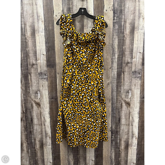 Dress Casual Midi By Who What Wear In Animal Print, Size: S
