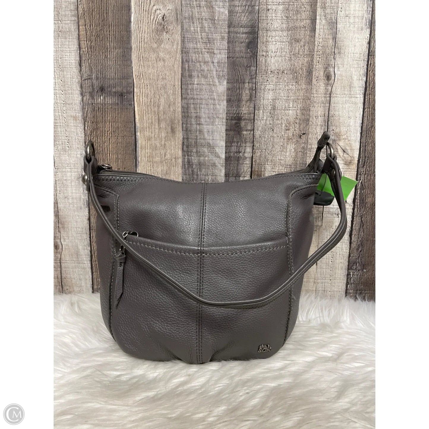 Handbag Leather By The Sak, Size: Medium