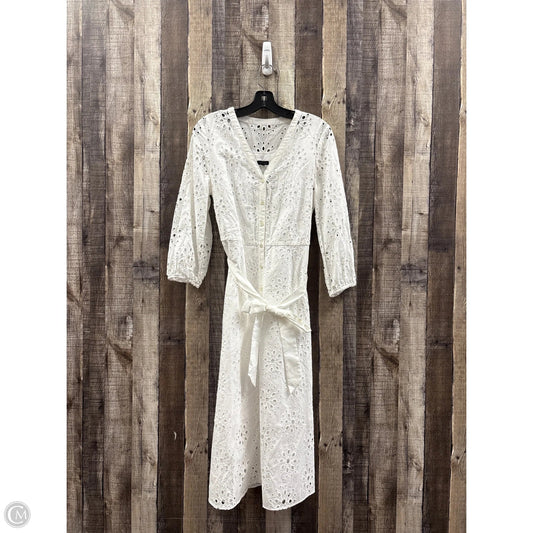 Dress Casual Maxi By Talbots In White, Size: 8