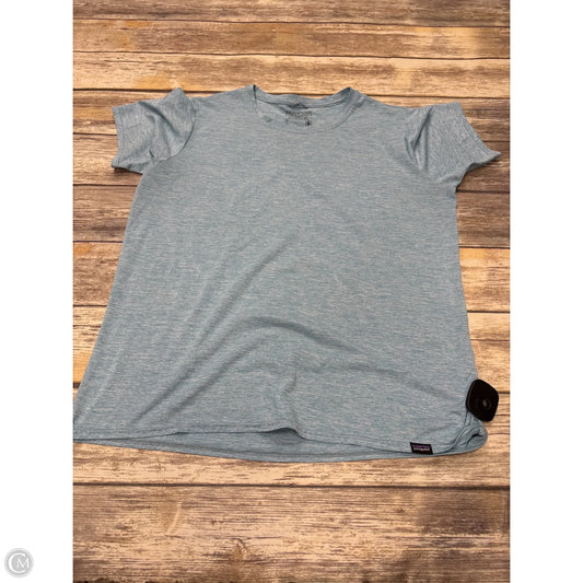 Athletic Top Short Sleeve By Patagonia In Black, Size: L