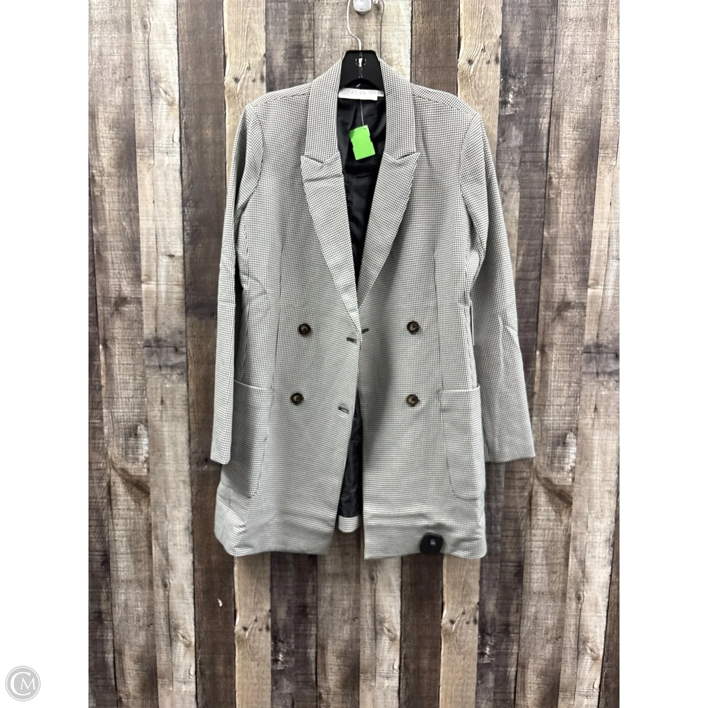 Blazer By Astr The Label In Checkered Pattern, Size: M