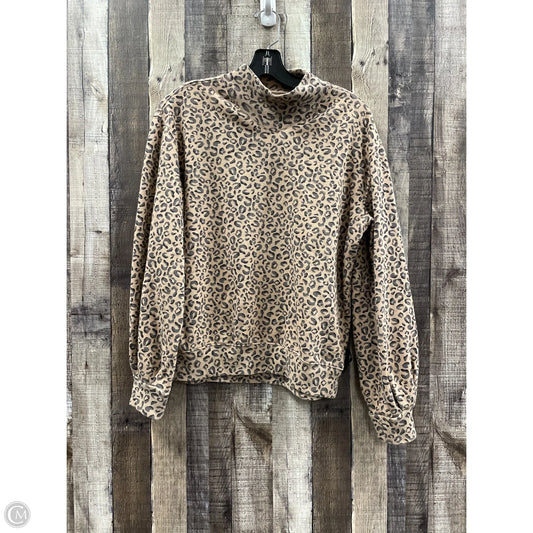 Sweatshirt Collar By Abercrombie And Fitch In Animal Print, Size: S