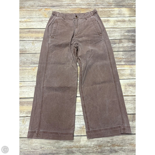 Jeans Wide Leg By Old Navy In Brown Denim, Size: 8