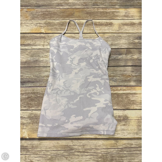 Athletic Tank Top By Lululemon In Camouflage Print, Size: 6