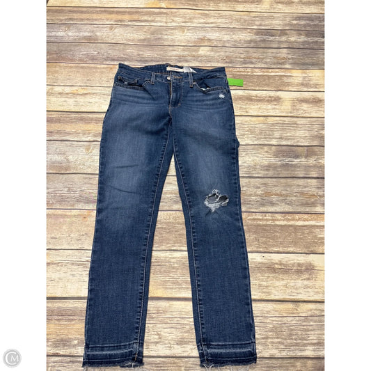 Jeans Skinny By Levis In Blue Denim, Size: 6