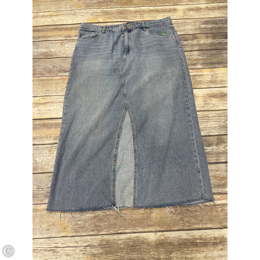 Skirt Maxi By Kut In Blue Denim, Size: L