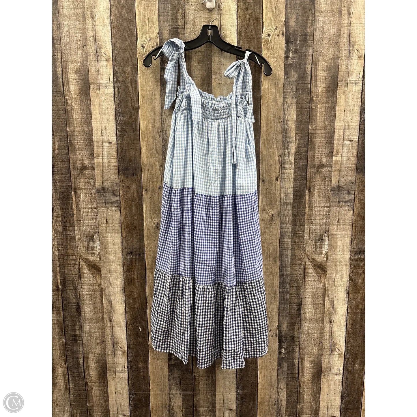 Dress Casual Midi By Entro In Checkered Pattern, Size: S