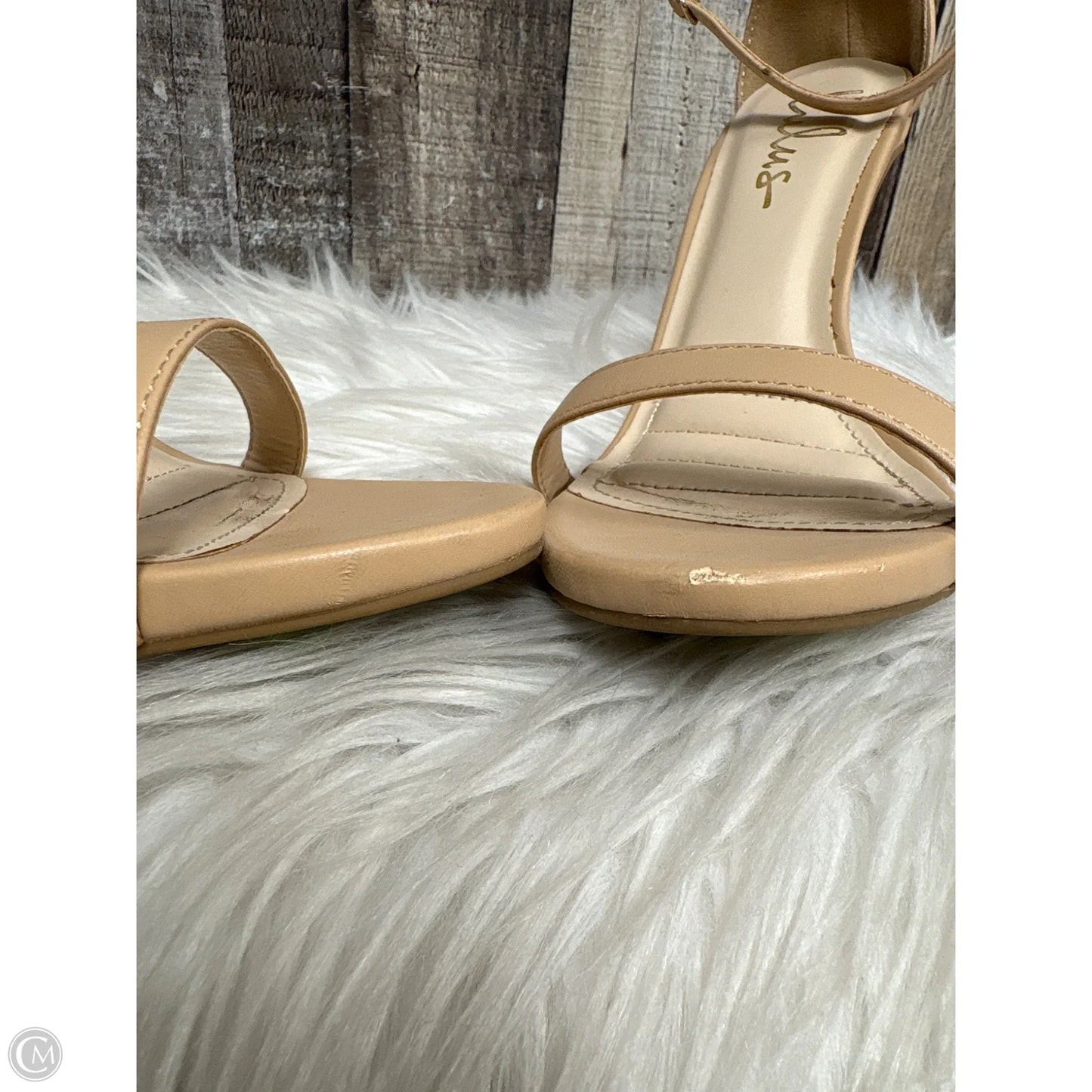 Sandals Heels Stiletto By Lulus In Beige, Size: 8