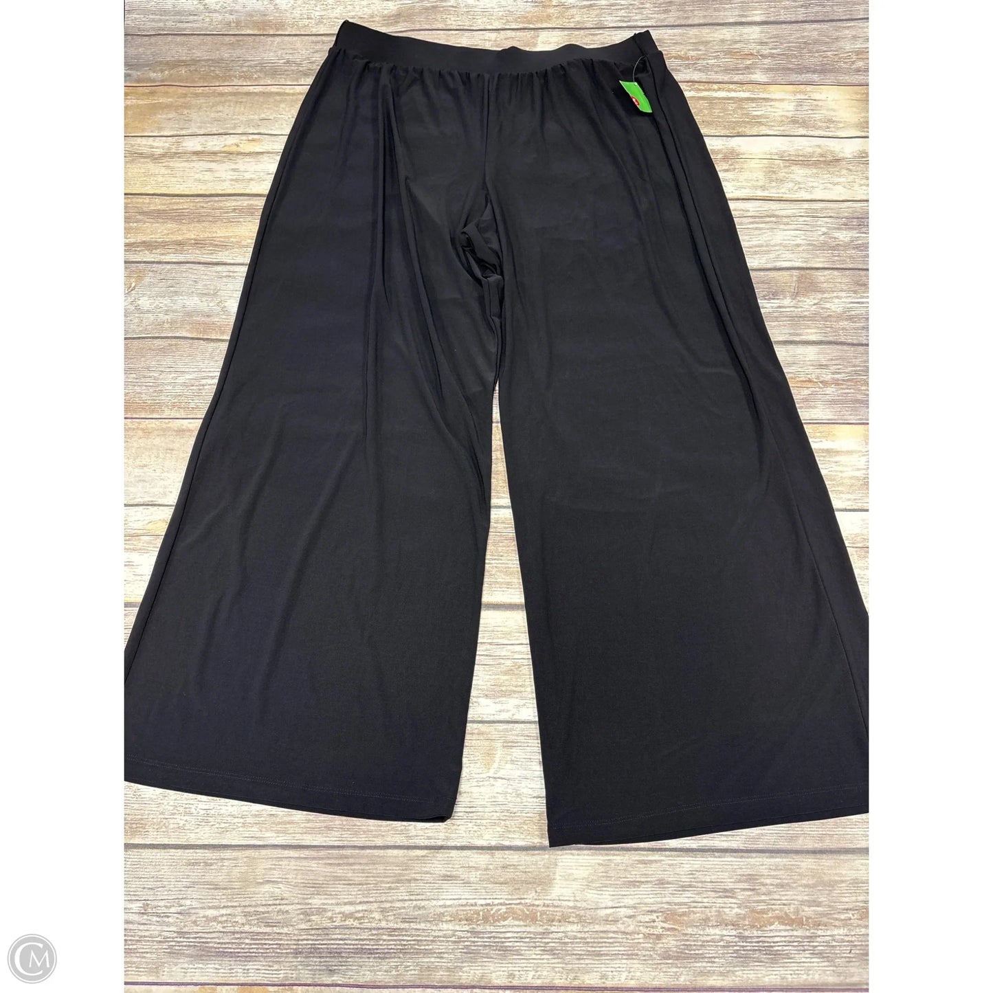 Pants Wide Leg By Cato In Black, Size: 1x