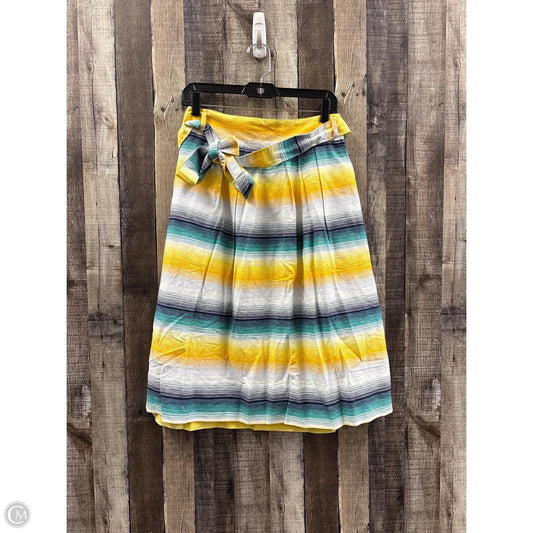Skirt Midi By Gap In Striped Pattern, Size: Xs