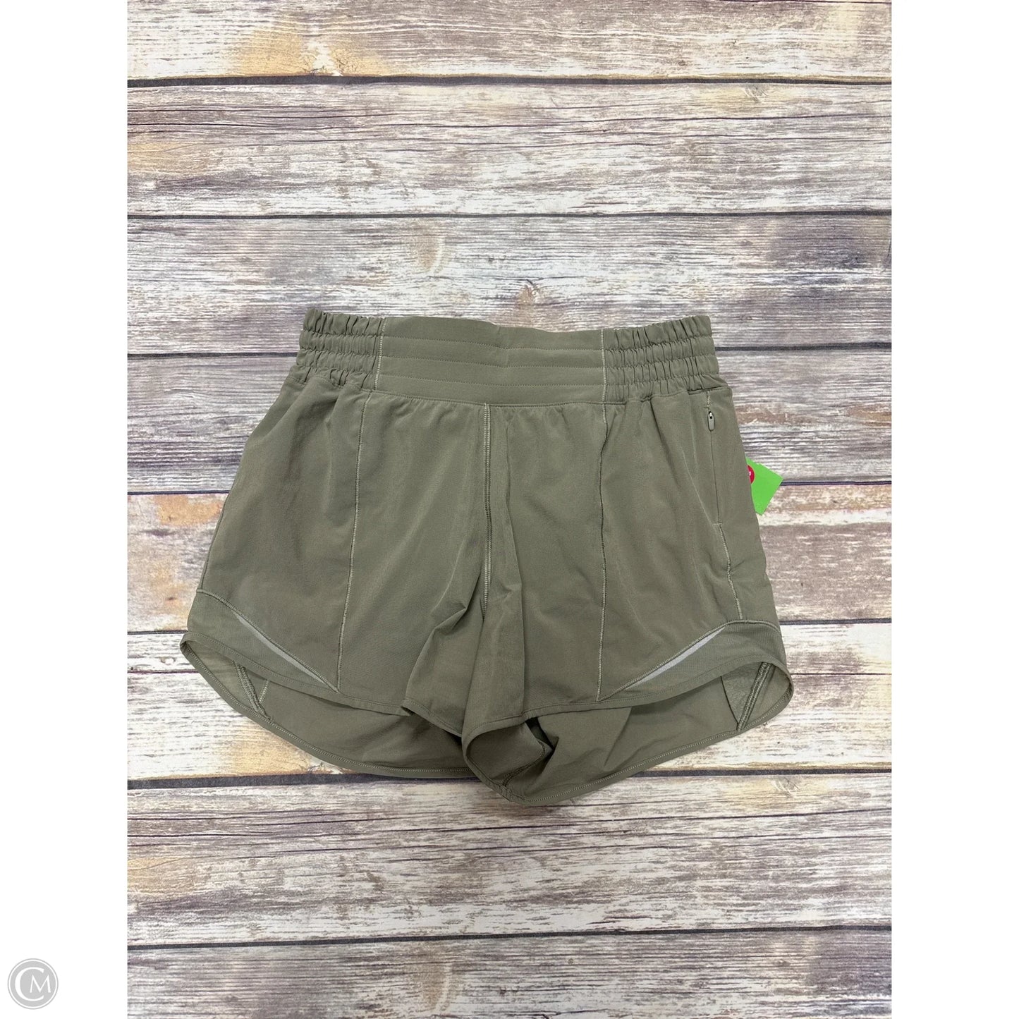 Athletic Shorts By Lululemon In Green, Size: 4