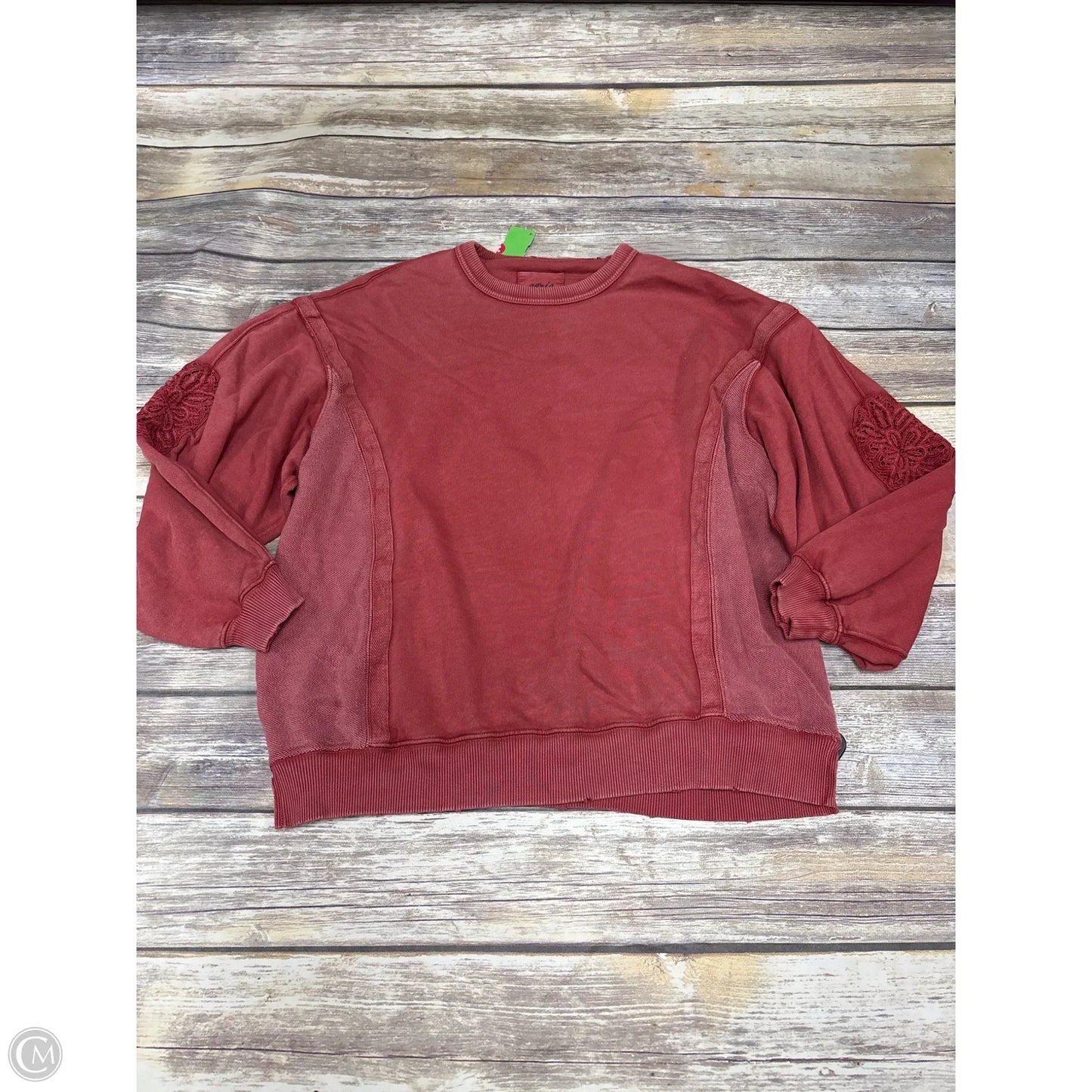 Sweatshirt Crewneck By Aerie In Red, Size: S