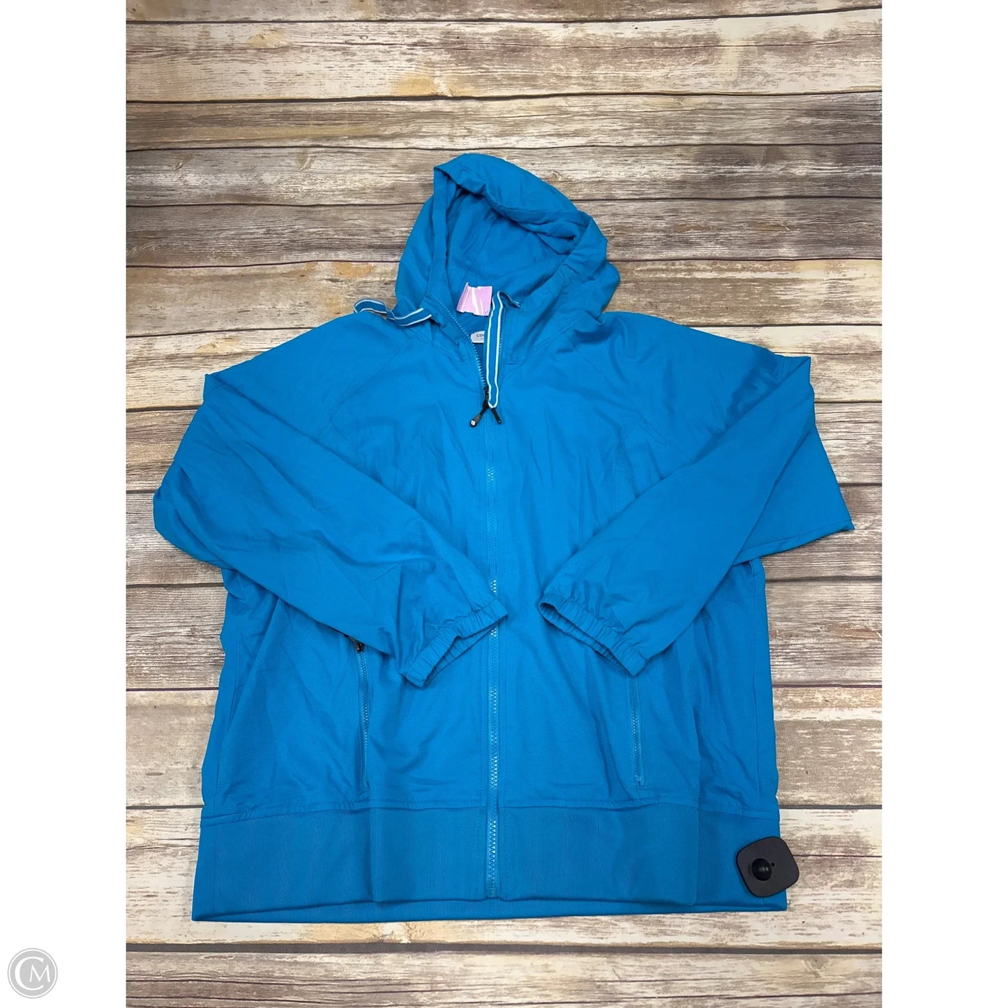 Athletic Jacket By Cme In Blue, Size: 1x