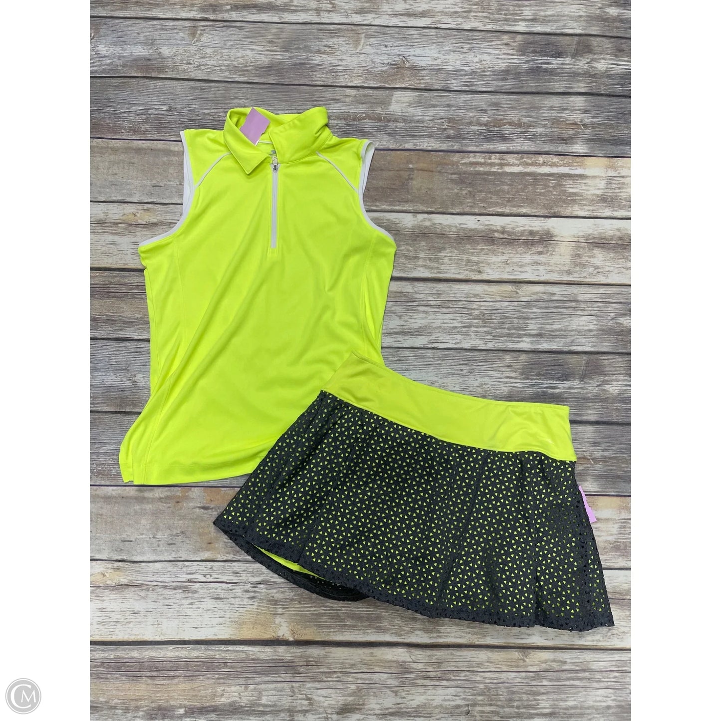 Athletic Shorts 2pc By Slazenger In Yellow, Size: S