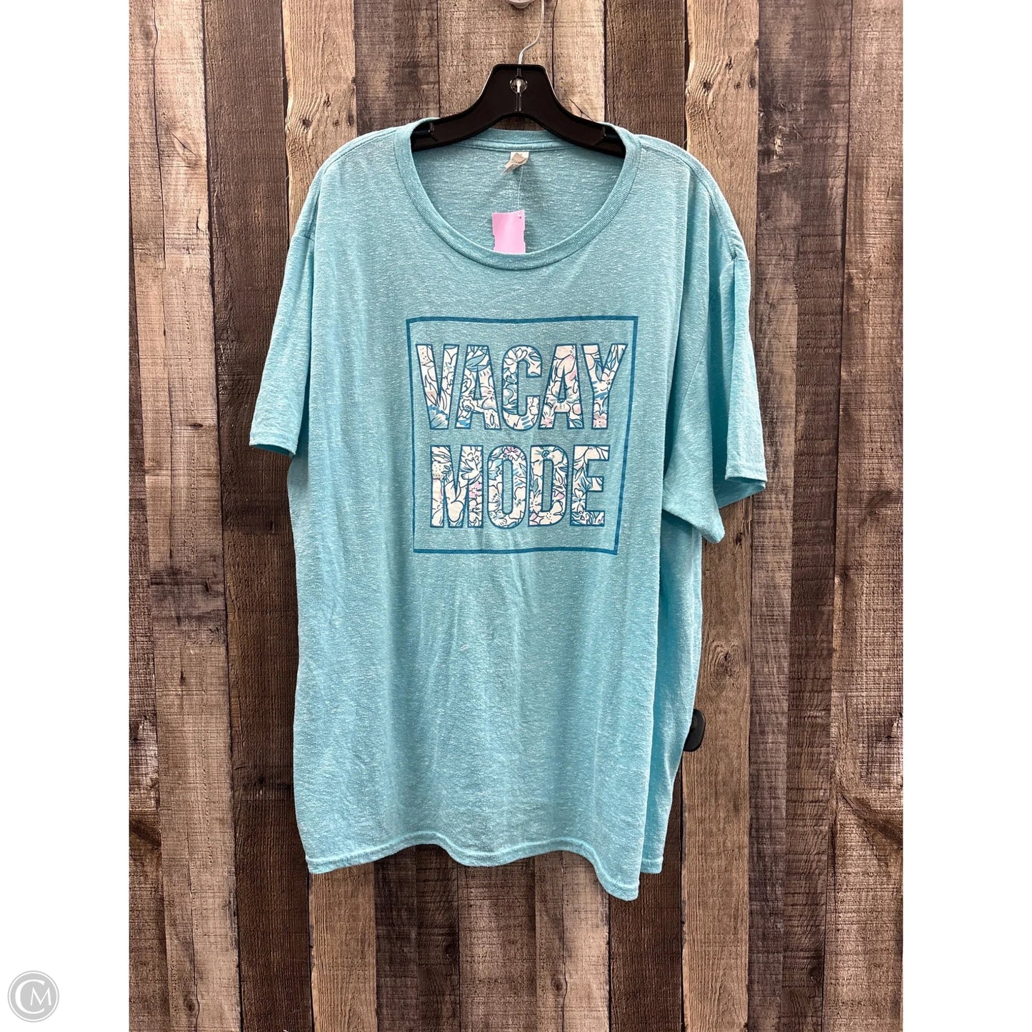 Top Short Sleeve By Jerzees In Blue, Size: Xl