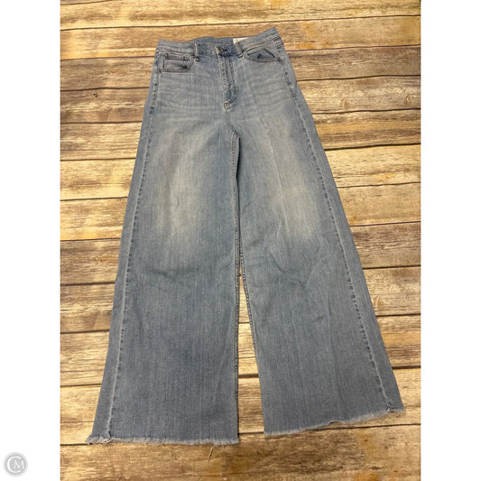 Jeans Wide Leg By Rag And Bone In Blue Denim, Size: 6