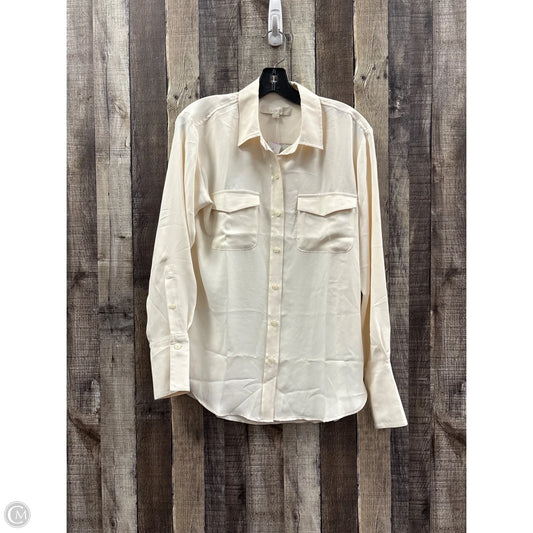 Top Long Sleeve By Loft In Cream, Size: S