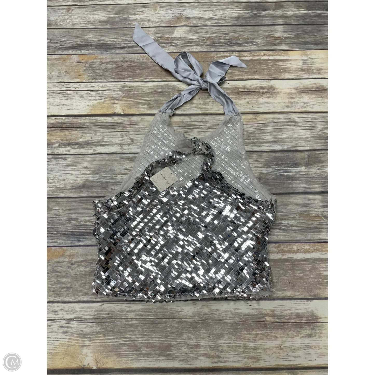 Top Sleeveless By Free People In Silver, Size: S