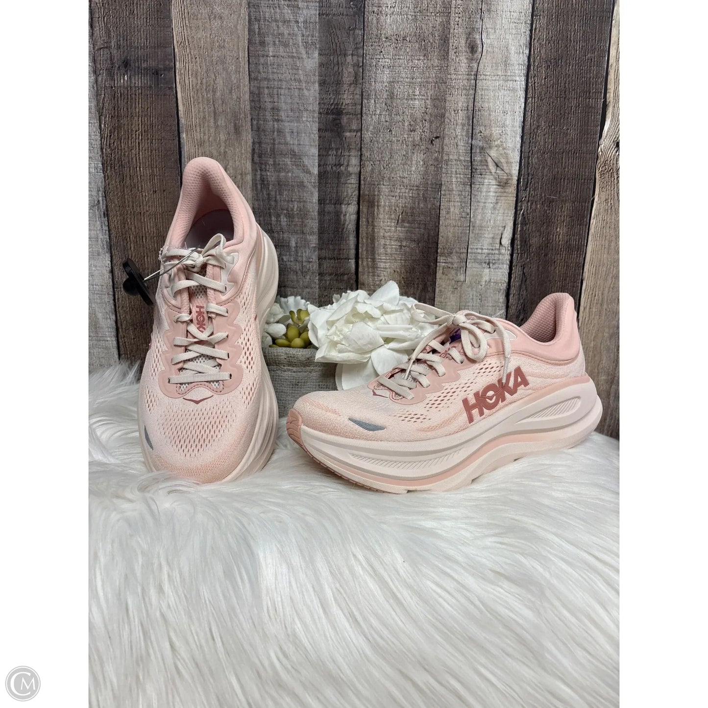 Shoes Athletic By Hoka In Peach, Size: 10