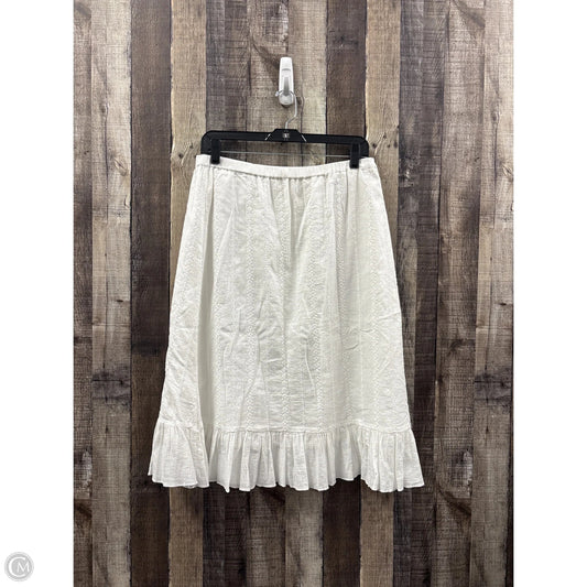 Skirt Midi By D&co. In White, Size: L