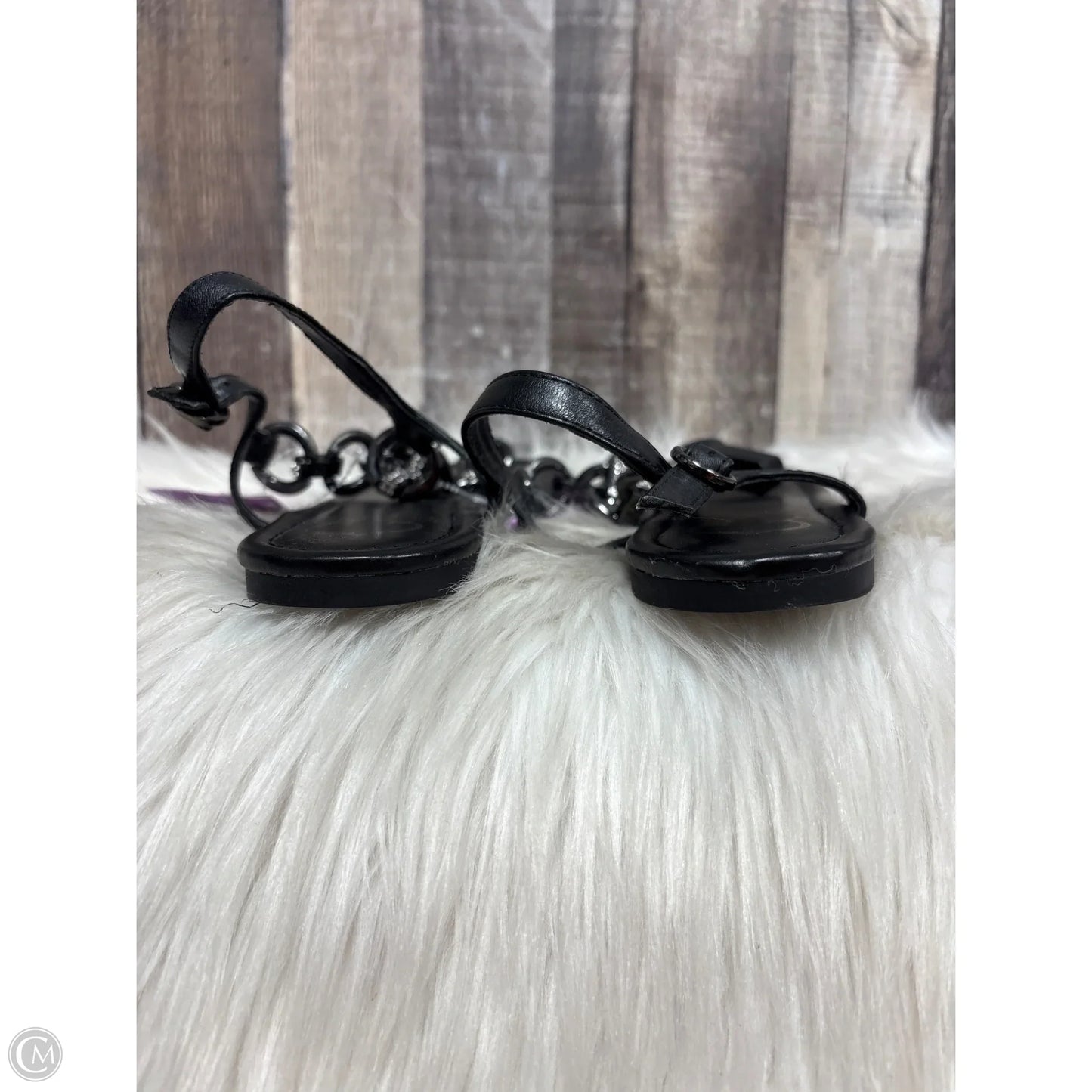 Sandals Flats By C Wonder In Black, Size: 8