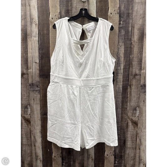 Romper By New York And Co In White, Size: Xxl
