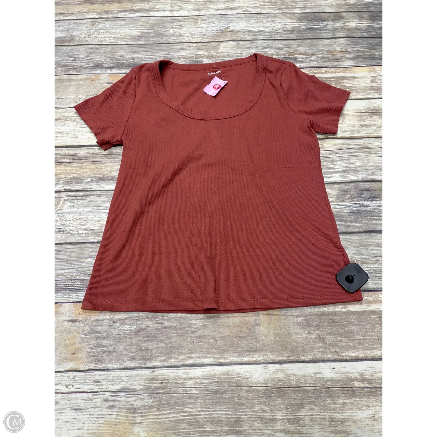 Top Short Sleeve By Old Navy In Tan, Size: Xl