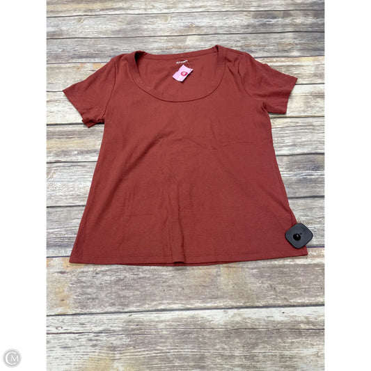 Top Short Sleeve By Old Navy In Tan, Size: Xl