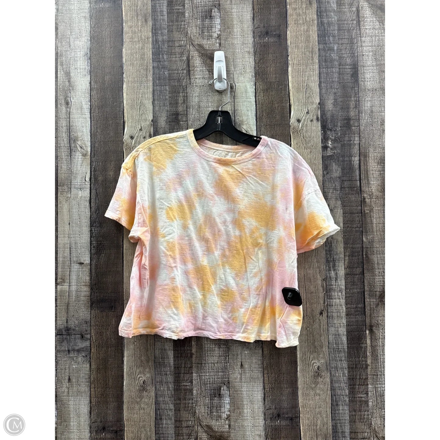Top Short Sleeve Basic By Ana In Tie Dye Print, Size: M