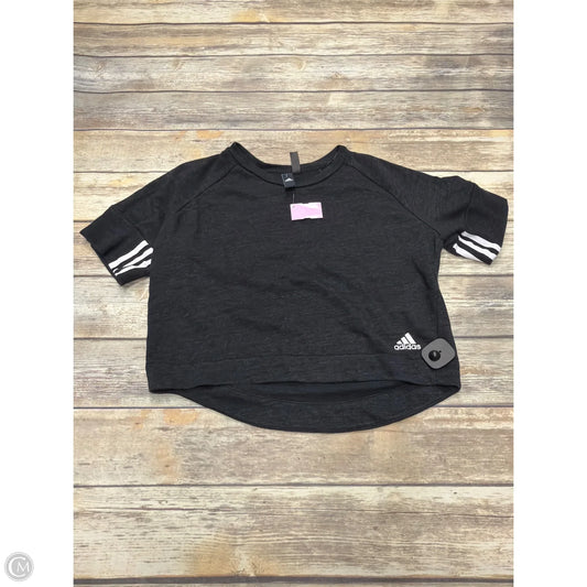 Athletic Sweatshirt Crewneck By Adidas In Black, Size: S