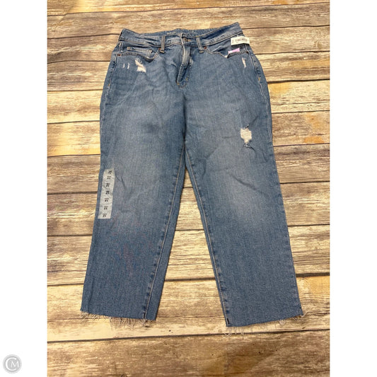 Jeans Straight By Old Navy In Blue Denim, Size: 12p